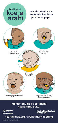 Infant Feeding Fridge Magnets - Te Reo (Set of 2, DL)