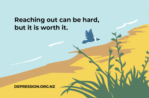 Pack of 50 depression.org.nz Wallet Cards