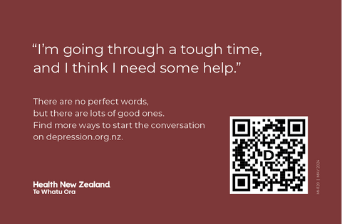 Pack of 50 depression.org.nz Wallet Cards