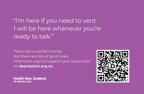 Pack of 50 depression.org.nz Wallet Cards