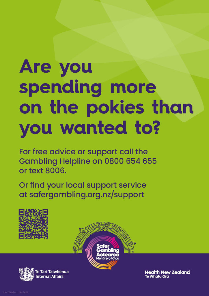 Harm Minimisation Poster "Spending too much" A4 (English)