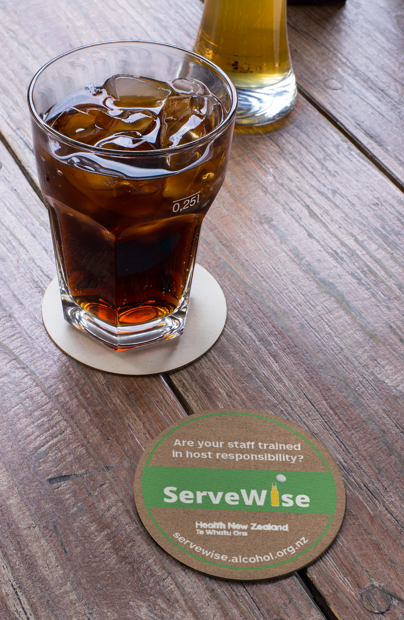 Servewise coaster flyer