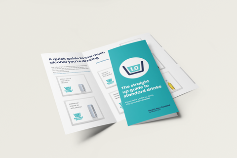 Straight up Guide to Standard Drinks pamphlet