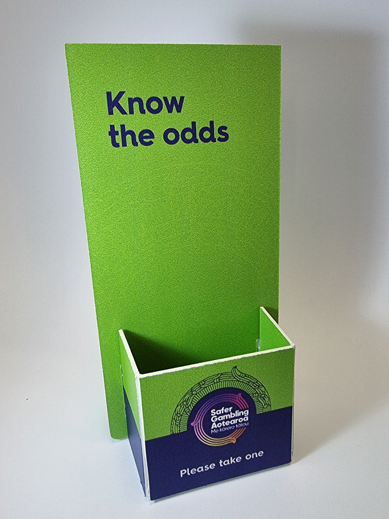 Wallet leaflet holder - cardboard (for counter display)