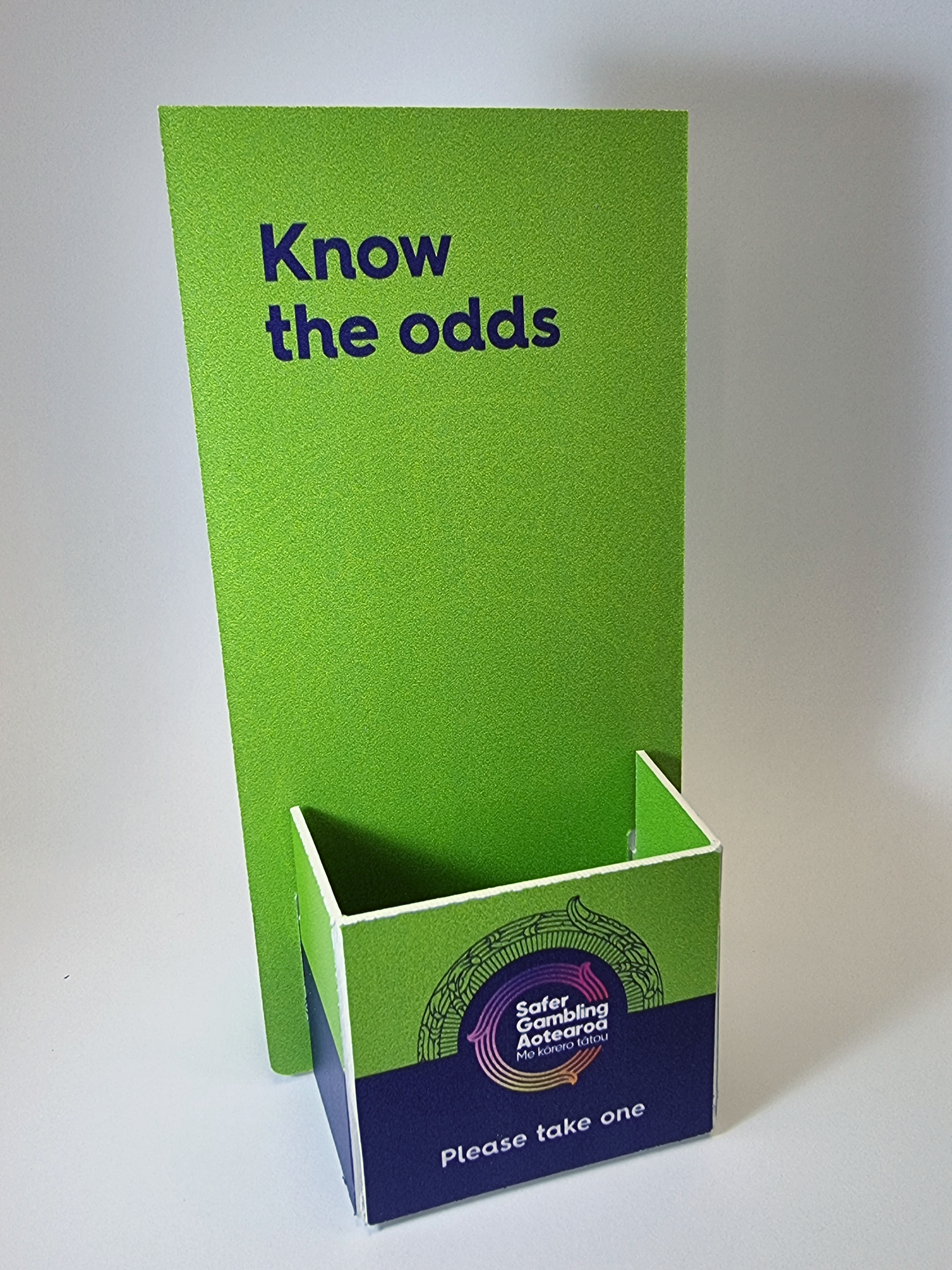 Wallet leaflet holder - cardboard (for counter display)