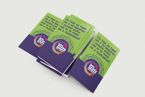 "Spending more on pokies" Wallet leaflet - pack of 20 (Samoan)