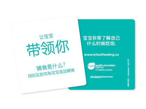 Infant Feeding Guide Z Card - Mandarin