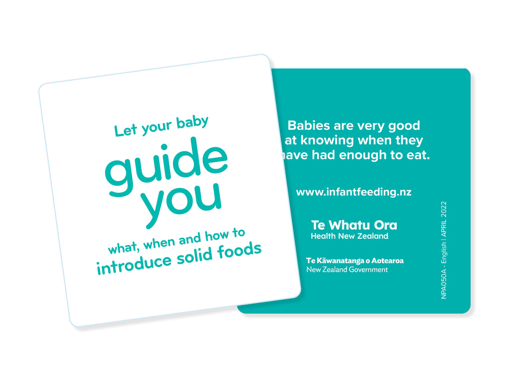Infant Feeding Guide Z Card - English
