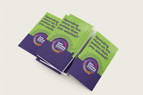 "Spending more on pokies" Wallet leaflet (pack of 25)