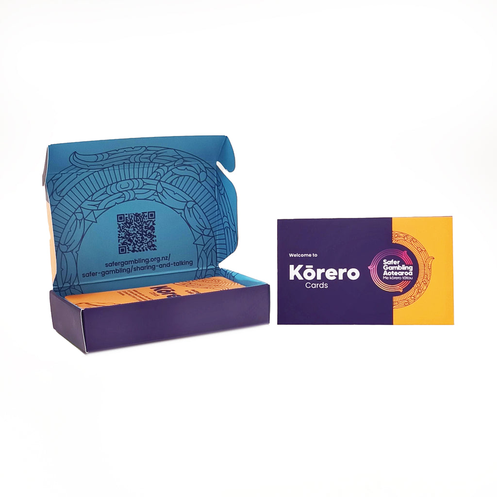 Safer Gambling Aotearoa Kōrero Card Pack