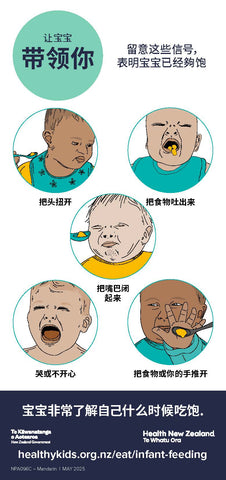 Infant Feeding Fridge Magnets - Mandarin (Set of 2, DL)