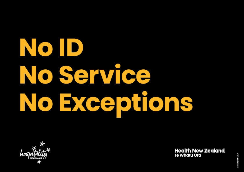 Te Whatu Ora resource store | No ID Host Responsibilty Poster