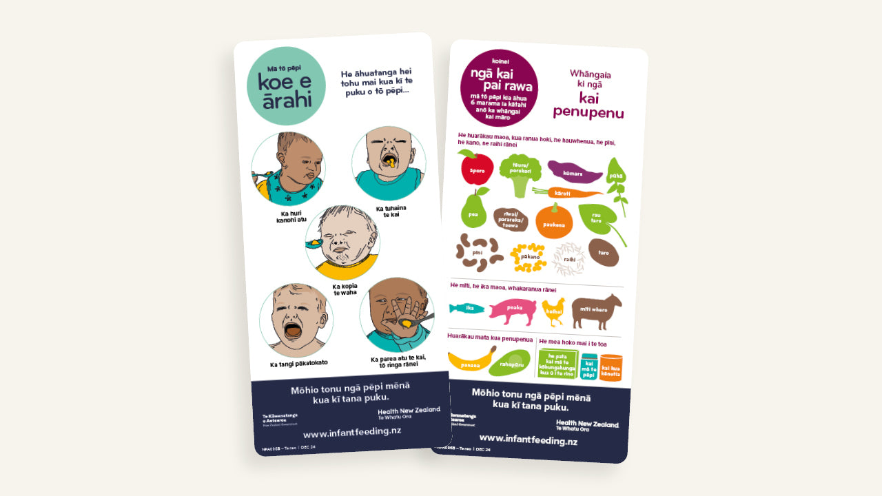 Infant Feeding Fridge Magnets - Te Reo (Set of 2, DL)