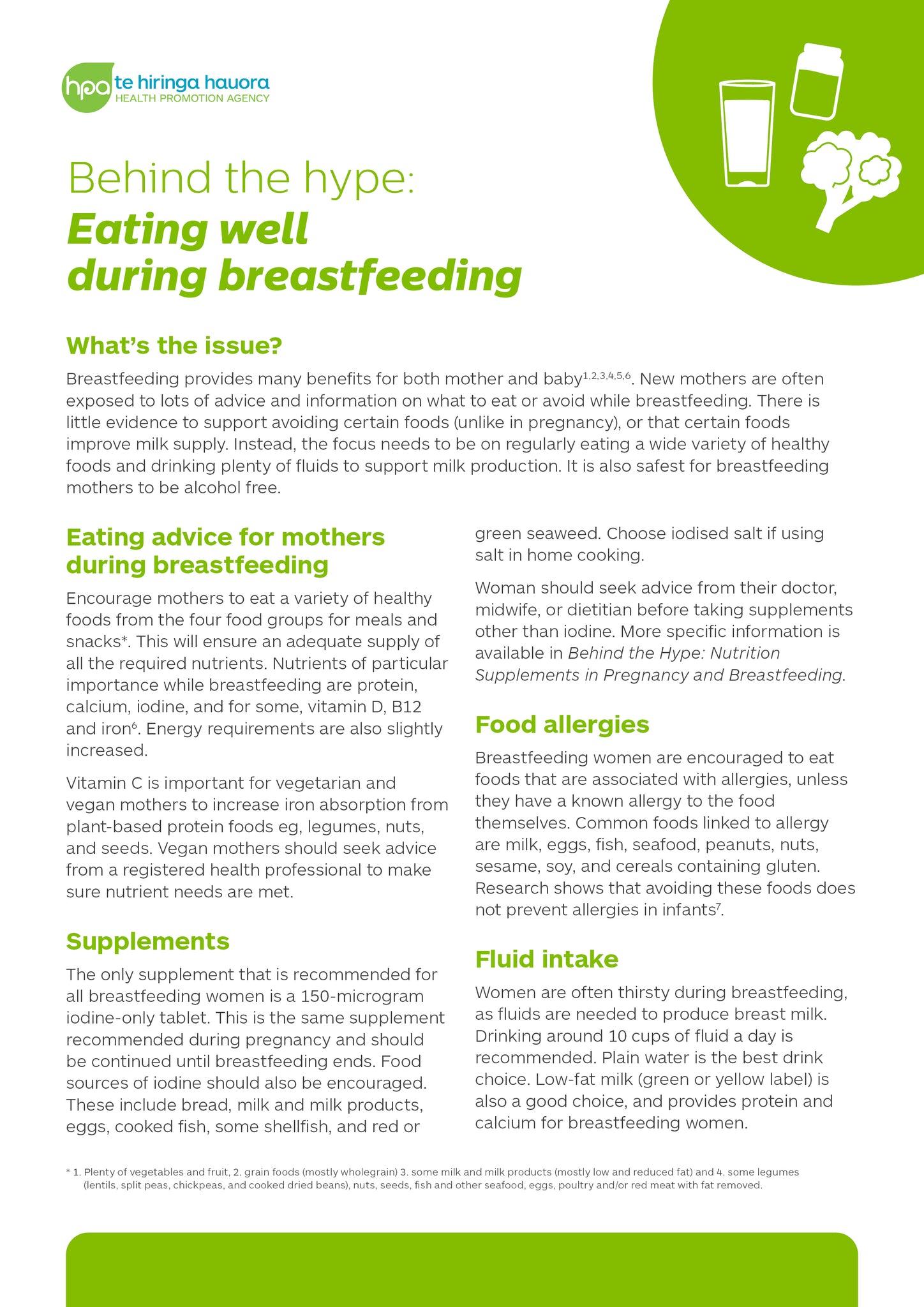 Behind the hype: Eating well during breastfeeding - Digital only