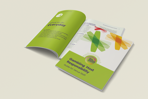 Gambling Host Responsibility Guide for Venue Staff - A5 booklet