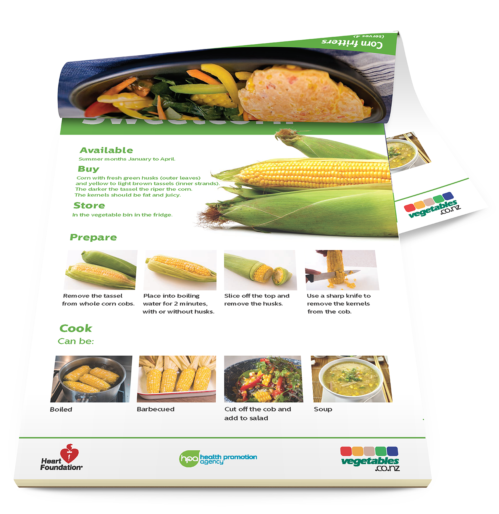 Easy meals with vegetables: Sweetcorn - Digital only